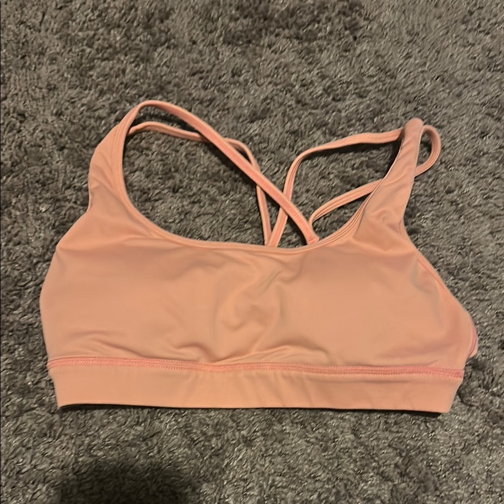 P'tula coral Sports Bra with Criss-Cross Back